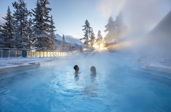 Rocky Mountaineer, hot springs i Banff, Canada