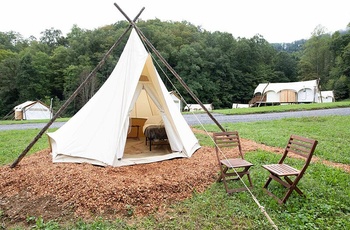 Glamping i Great Smoky Mountains, Tepee