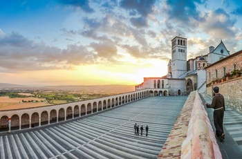 Basilica of St. Francis i Assisi, Perugia, Umbrien