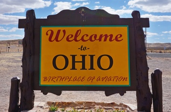 Velkommen til Ohio skilt