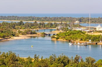 Lakes Entrance - strande, søer og vandveje i Victoria