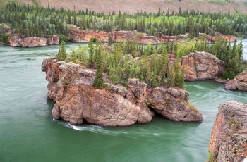 Five Finger Rapids på Yukon floden - Canada
