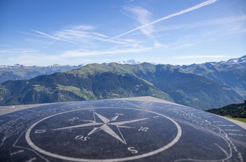 Col de la Loze - udsigt fra passet i retning af Mont Blanc