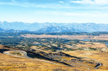 Shoshone National Forest og Beartooth i Bearttoth Mountains og Wyoming
