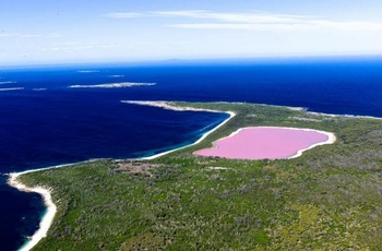 Pink Lake i det sydvestlige Australien
