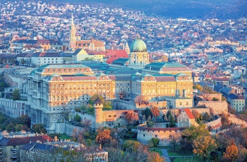 Udsigt til palads i Budapest