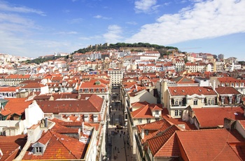 Udsigt ud over Lissabons gamle bydel