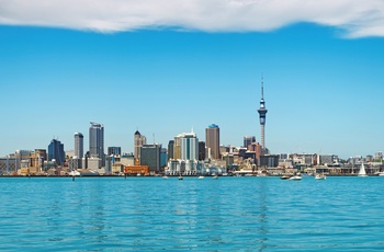 Aucklands skyline i New Zealand