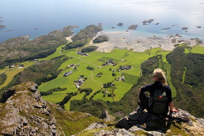 Udsigt over Vega, Norge - Foto Øyvind Flatmo VisitHelgeland