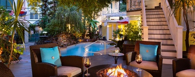 Azalia Inn and Villas, Backyard and View
