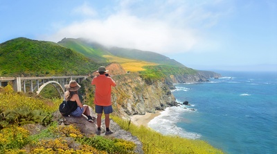 Highway 1, imponerende kystrute i Californien, USA