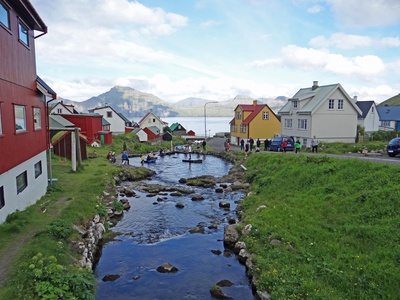 Gjovg bygden på Eysturoy, Færøerne