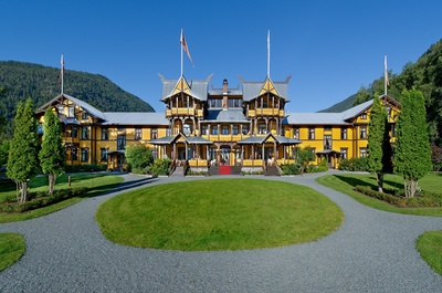 Facaden til Dalen Hotel, Norge