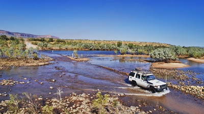 Gibb River Road crossing - Credti Tourism Western Australia