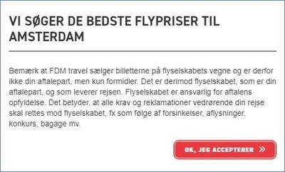 Udsnit af handelsbetingelser i forbindelse med Corona