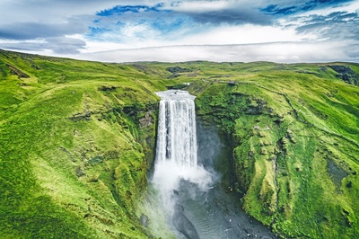 Skogafoss vandfaldet, Island