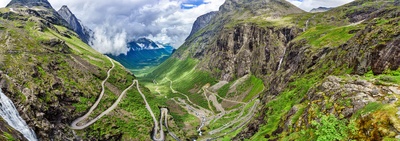 Lej en bil i Norge og kør på Trollstigen-bjergvejen