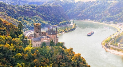 Katz Slot ved Rhinen i Tyskland