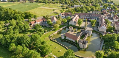 Romantik Göbel's Schlosshotel Prinz von Hessen, Thüringen i Tyskland - Luftfoto