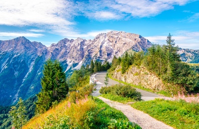 Rossfeld Panoramavej - en del af den tyske Alpenstrasse