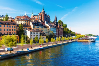 Stockholm på en sommerdag, Sverige