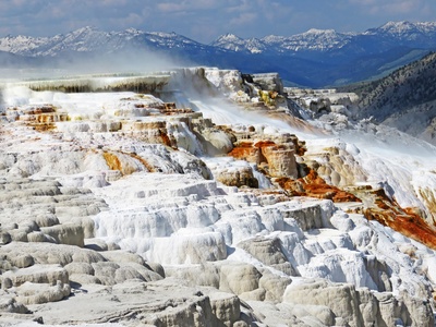 USA Yellowstone National Park Mammoth Hot Springs