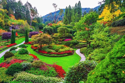 Butchart Gardens på Vancouver Island