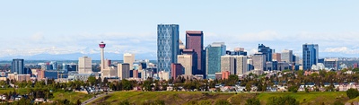 Calgary skyline og Tower, Canada