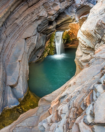 Vandflad i Karijini National Park - Western Australia