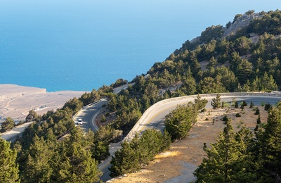 Kreta - bjergvej nær Sfakia på det sydlige Kreta