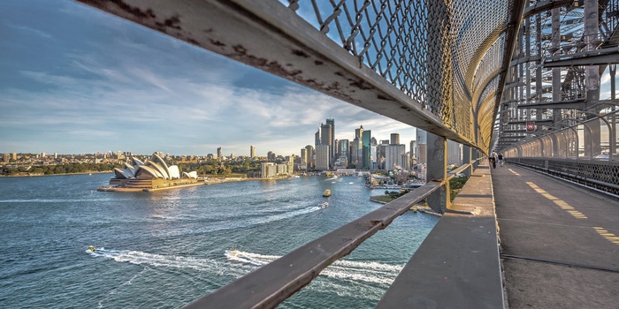Sydney Harbour Bridge og Operahuset