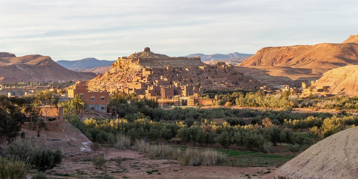 Ait Ben Haddou - ikoniske lerby mellem Atlasbjergene og ørkenen i Marokko - Foto Maria Krasnova, Unsplash