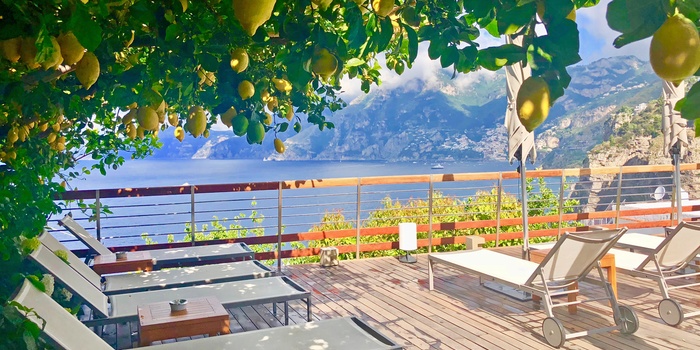 Hotel med udsigt i Positano på Amalfikysten - Italien