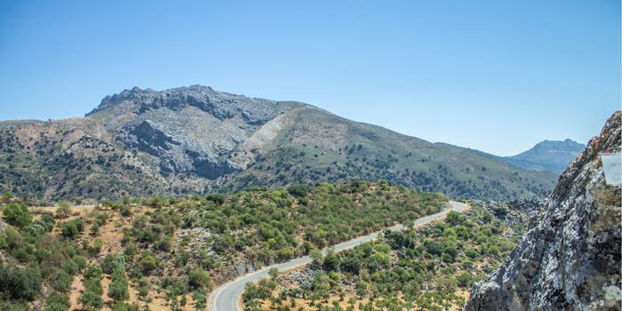 Udsigt fra Cueva de la Pileta