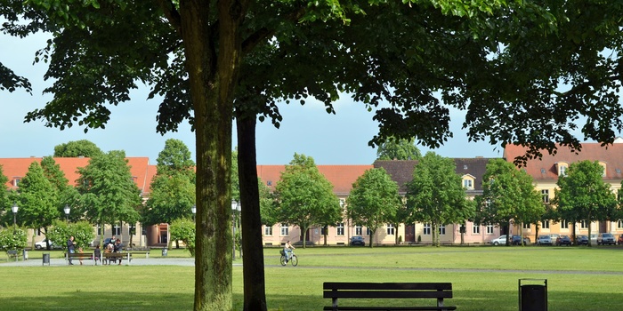 Park i Neuruppin, Brandenburg, Tyskland