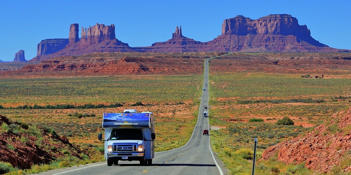 Cruise America Motorhome, Monument Valley i USA