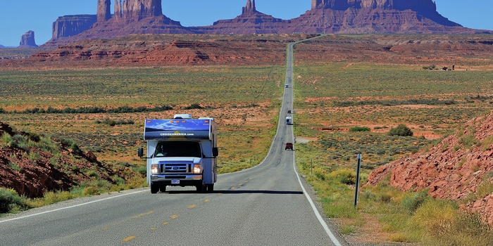 Cruise America Motorhome, Monument Valley i USA