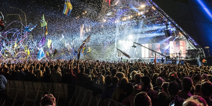 England, Somerset - Glastonbury Musik Festival for fuld udblæsning
