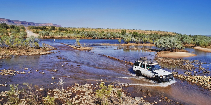 Gibb River Road crossing - Credti Tourism Western Australia