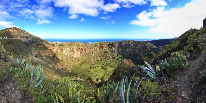 Vulkankrateret Caldera de Bandama på Gran Canaria