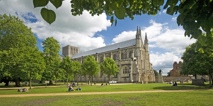 Winchester Katedral i Hampshire, England