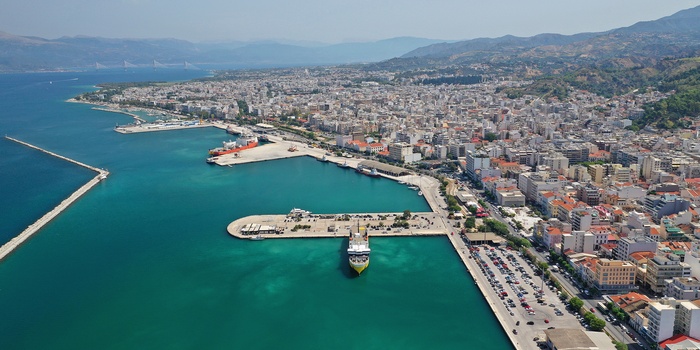 Havnebyen Patras på Peloponnes - Grækenland