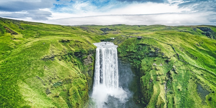 Skogafoss vandfaldet, Island