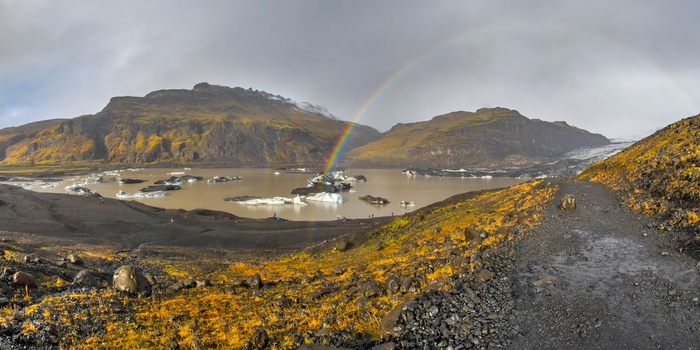 Solheimajokul gletsjer, Island