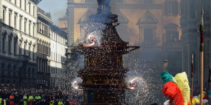 Påskeoptoget, Scoppio Del Carro i Firenze 