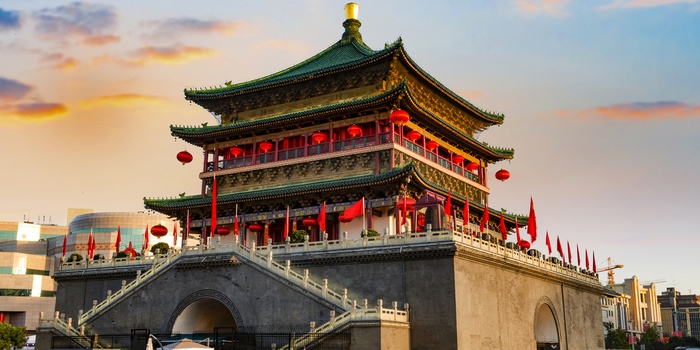 Klokketårnet i Xian, Kina
