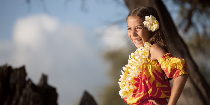 Lokal pige på Hawaii