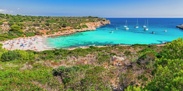 Stranden Cala Varques på Mallorca