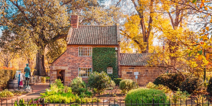 Captain Cooks Cottage i Fitzroy Gardens - Melbourne i Australien