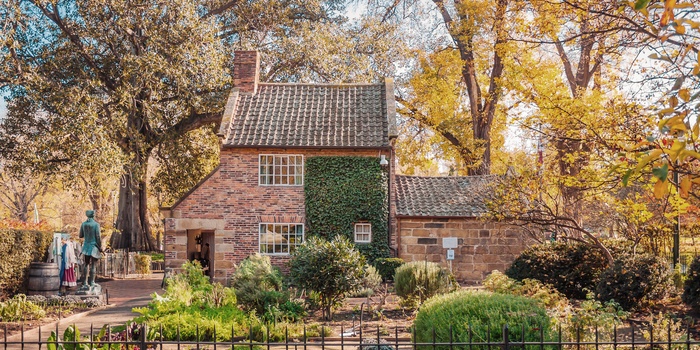 Captain Cooks Cottage i Fitzroy Gardens - Melbourne i Australien